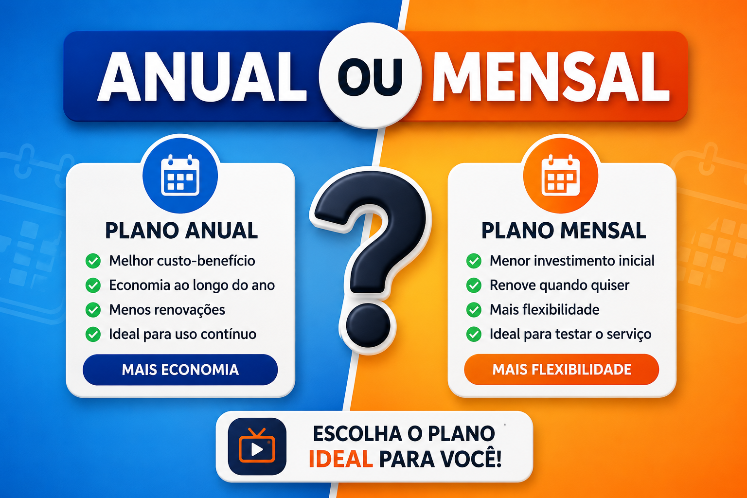 Esta na Duvida entre Recarga Mensal ou Anual?